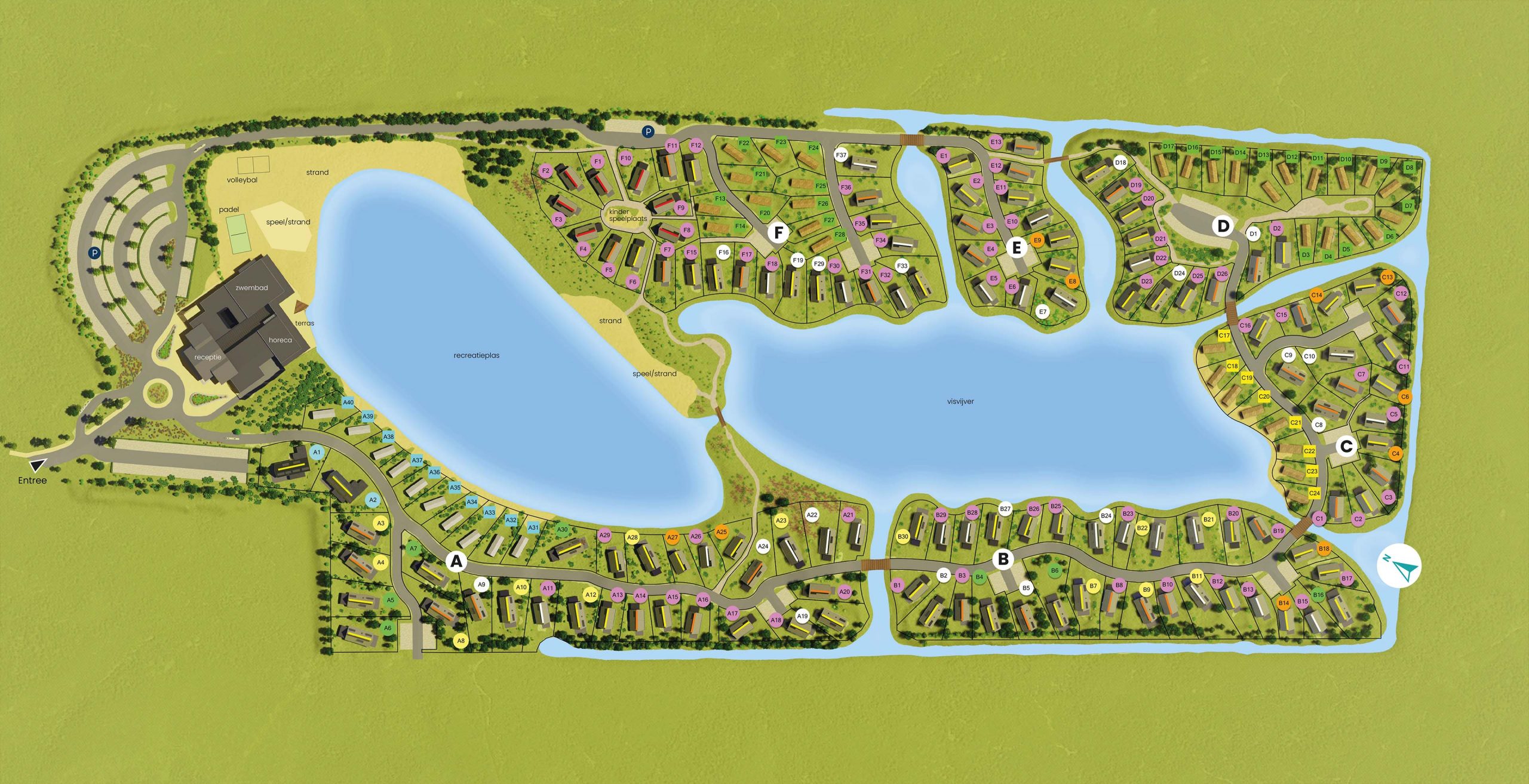 Park plattegrond Strabrechtse Vennen