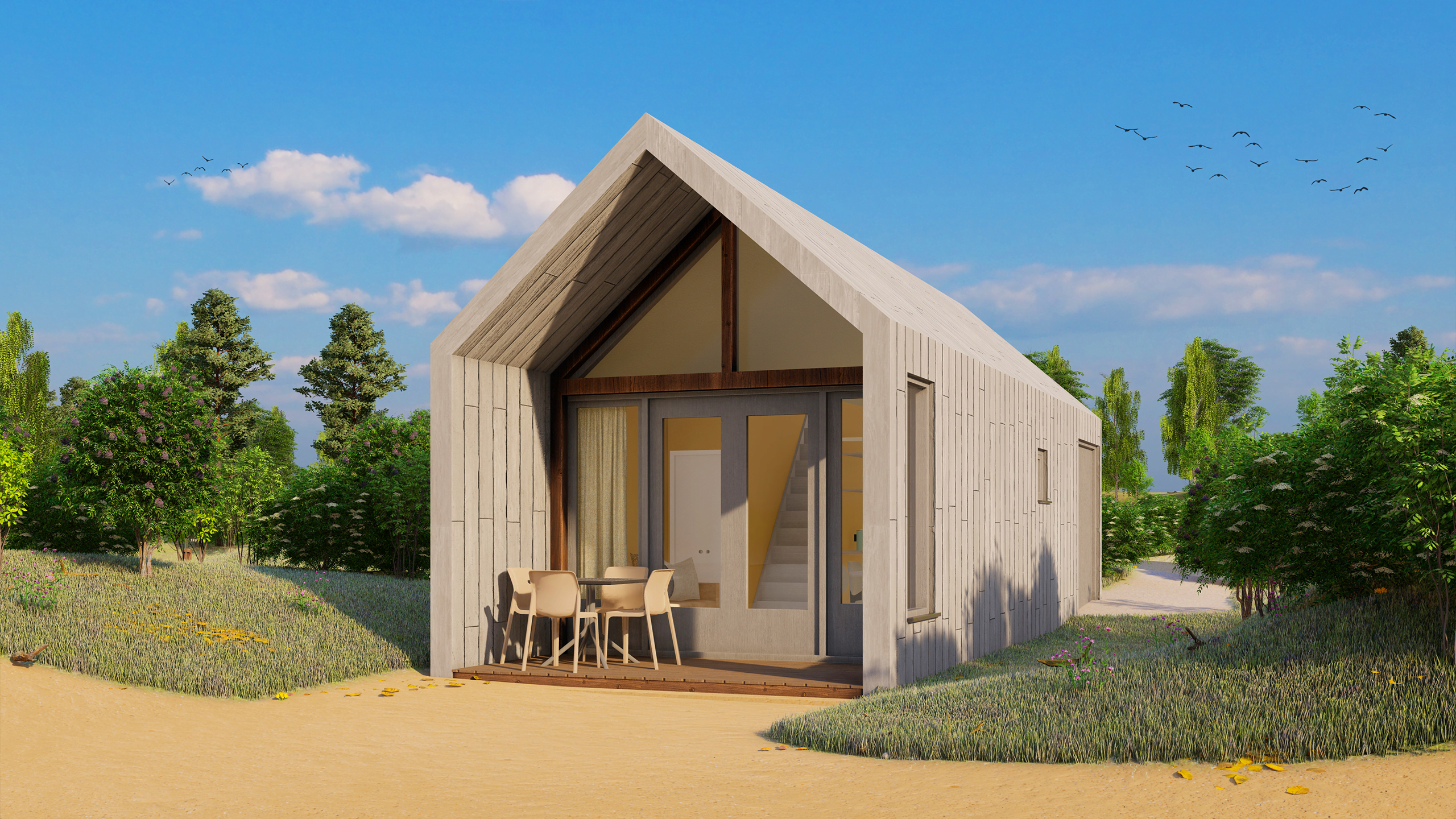 Beach lodge tinyhouse vakantiewoning