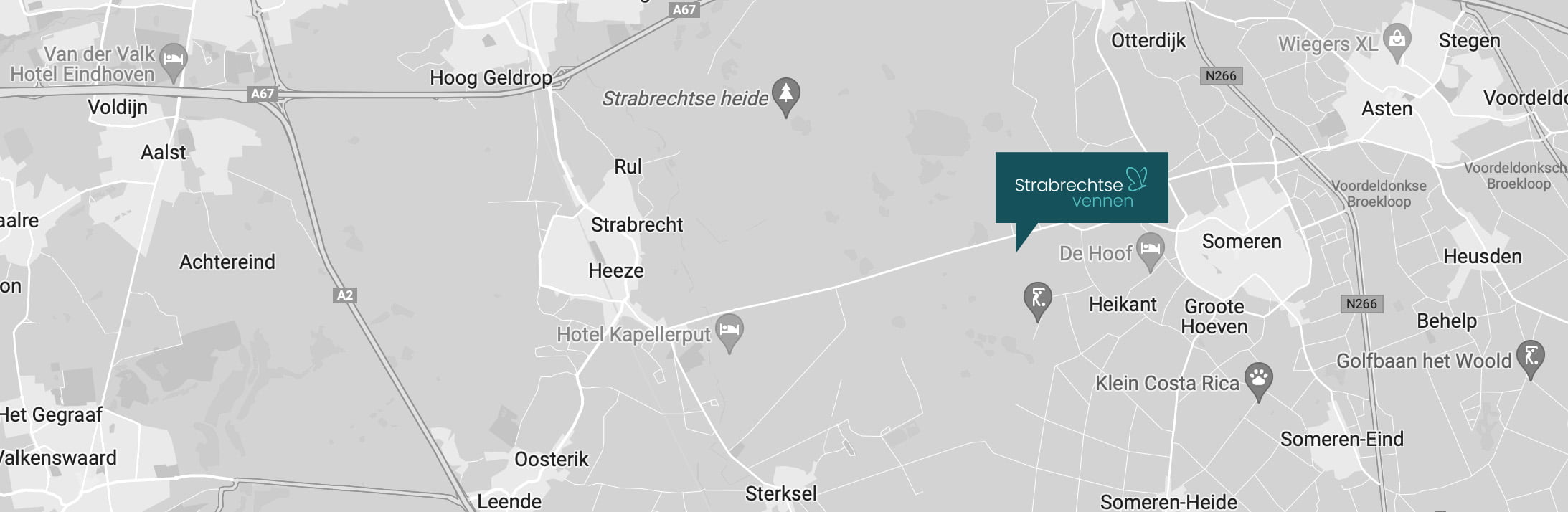 Kaart locatie Strabrechtse Vennen