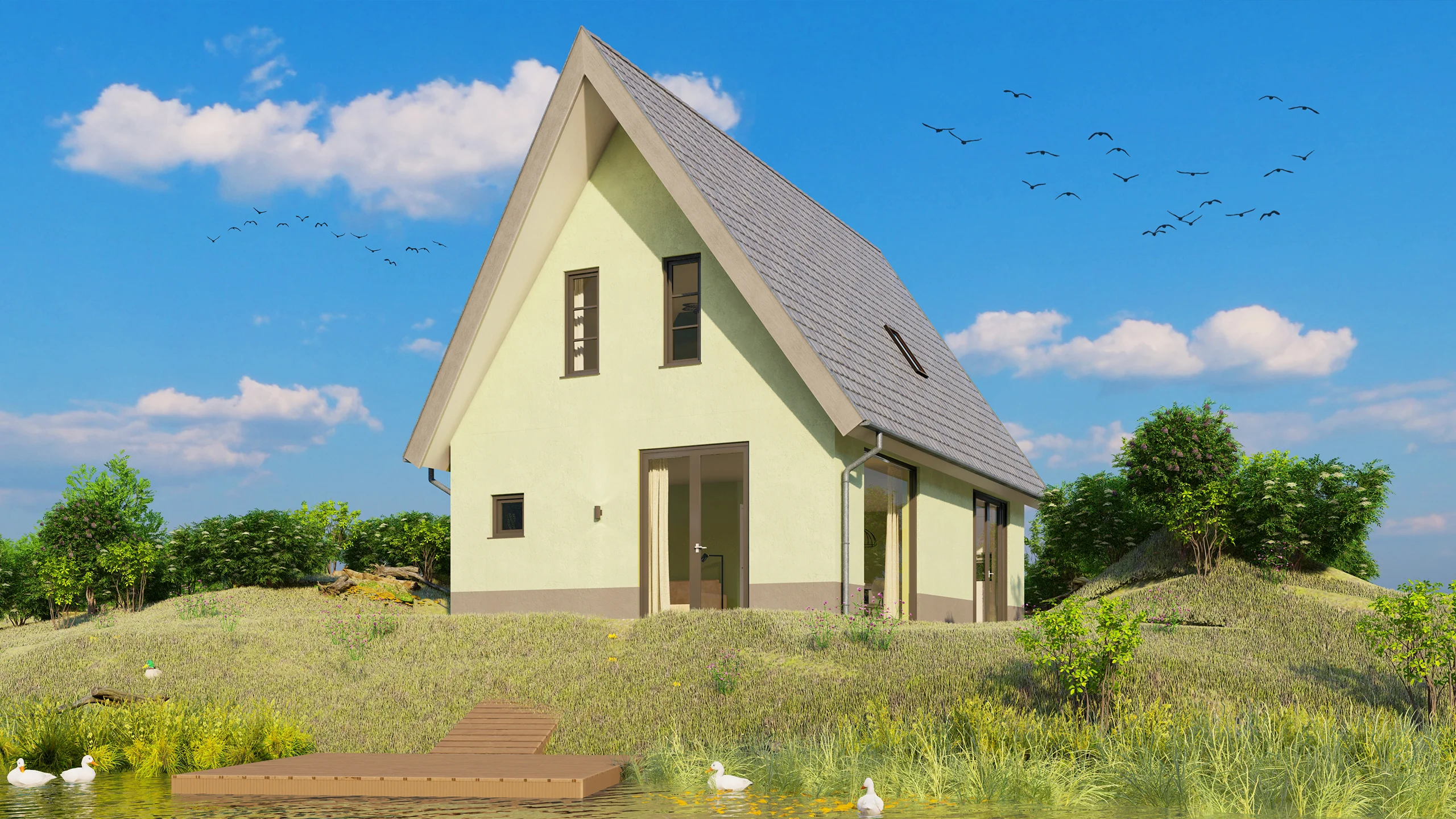 Vakantiewoning voor 4 personen type Mosven