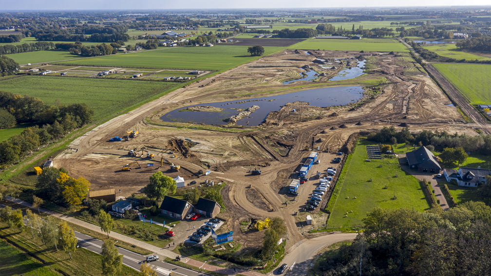 Officiële Start werkzaamheden,  voor de Gemeente en aanwonenden. aanvang werkzaamheden Vakantiepark de Strabrechtse Vennen Someren. bron: Anna Sherstiuk en Rob Fritsen / SIRIS