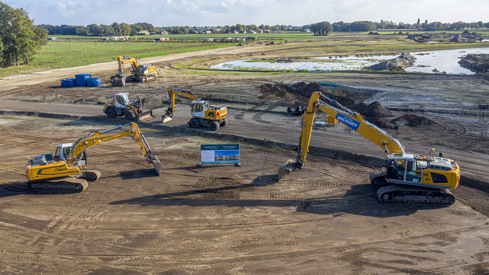 Officiële Start werkzaamheden,  voor de Gemeente en aanwonenden. aanvang werkzaamheden Vakantiepark de Strabrechtse Vennen Someren. bron: Anna Sherstiuk en Rob Fritsen / SIRIS