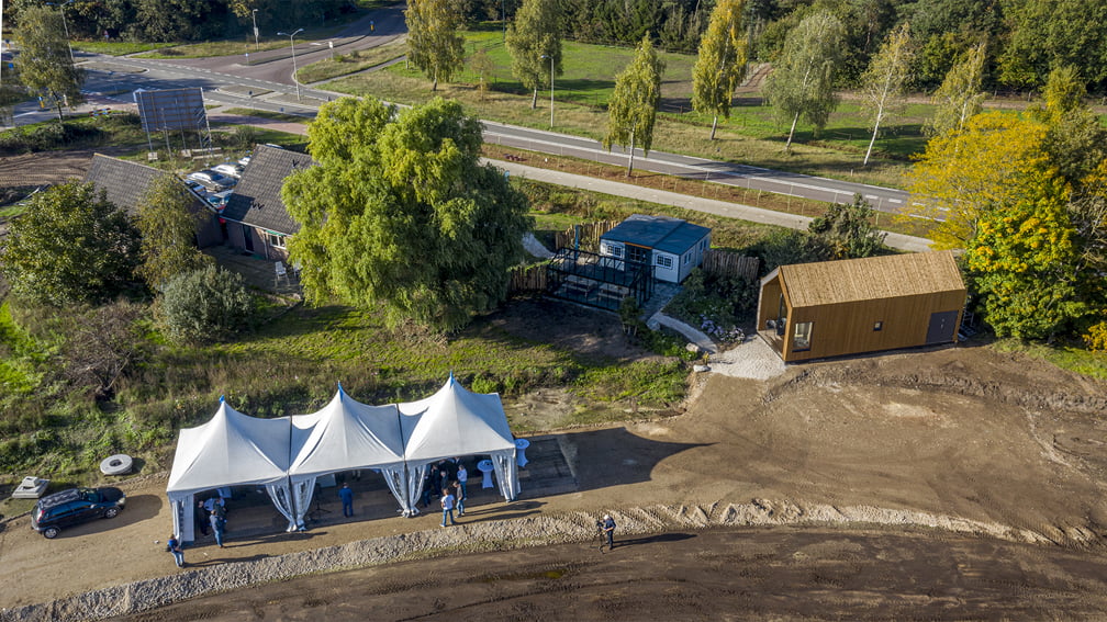 Officiële Start werkzaamheden,  voor de Gemeente en aanwonenden. aanvang werkzaamheden Vakantiepark de Strabrechtse Vennen Someren. bron: Anna Sherstiuk en Rob Fritsen / SIRIS