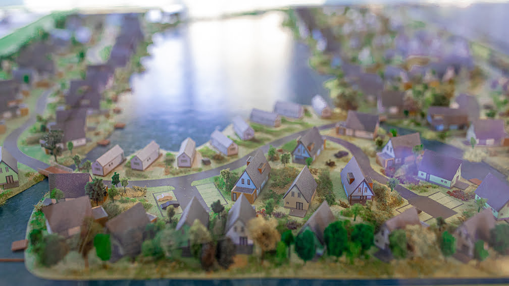 Maquette Vakantiepark de Strabrechtse Vennen Someren. bron: Anna Sherstiuk en Rob Fritsen / SIRIS