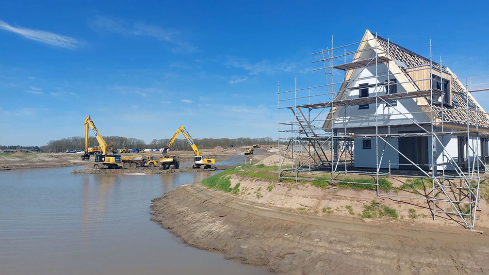 Funderingen storten Strabrechtse-vennen vakantiewoningen